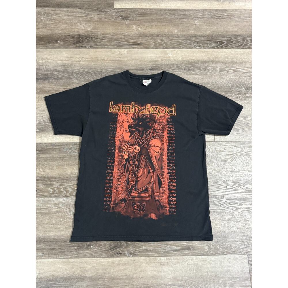 Vintage 2000s Lamb Of God Goat Priest Band Shirt Metal Rock Retro - Men’s Large